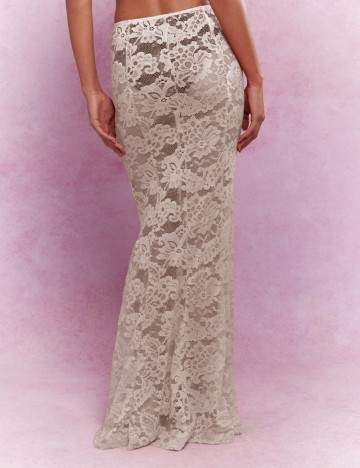 Fustă maxi Shein Missguided, bej