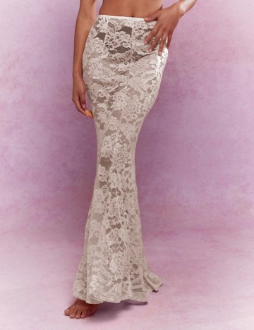 Fustă maxi Shein Missguided, bej