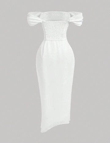 Rochie midi Shein, alb