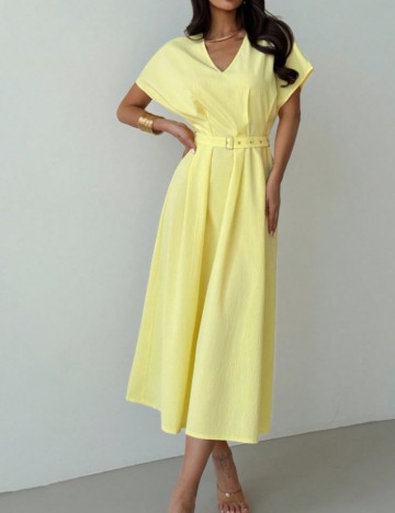 Rochie midi Shein, galben