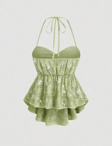 Top Shein, verde