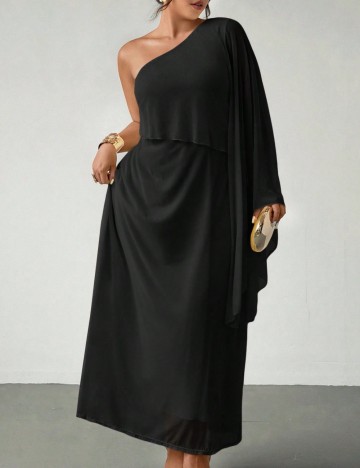 Rochie maxi Shein Curve+, negru