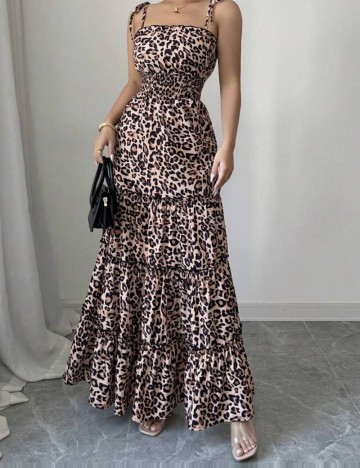 Rochie midi Shein, animal print