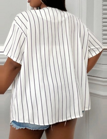 Cămașă Shein Curve+, alb