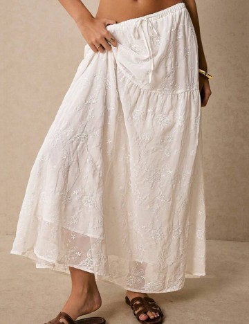 Fustă maxi Shein, alb