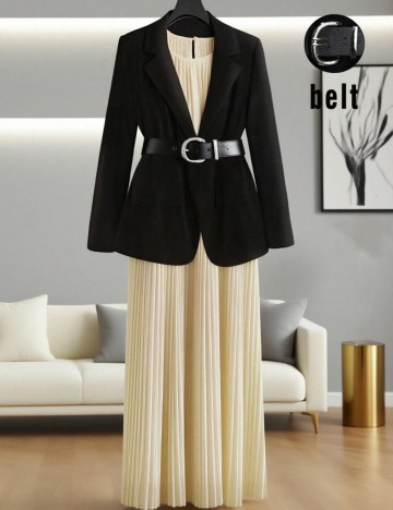 Set rochie și sacou Shein, mix culori