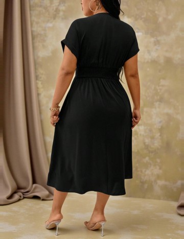 Rochie midi Shein Curve+, negru