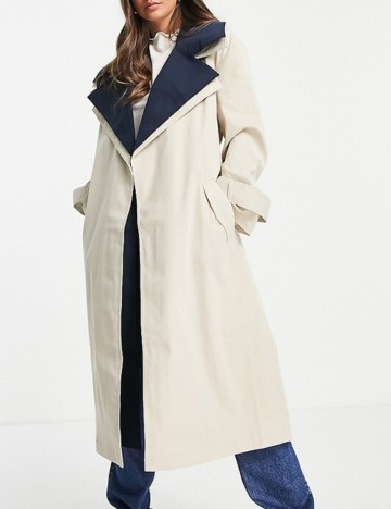 Trench ASOS, crem