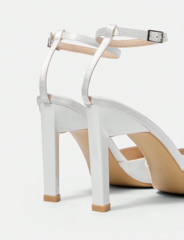 Pantofi cu toc Shein, alb
