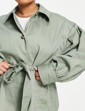 Trench scurt ASOS, verde