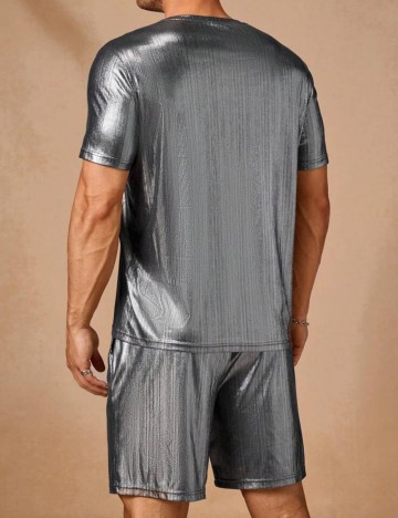 Compleu Shein MANFINITY, argintiu