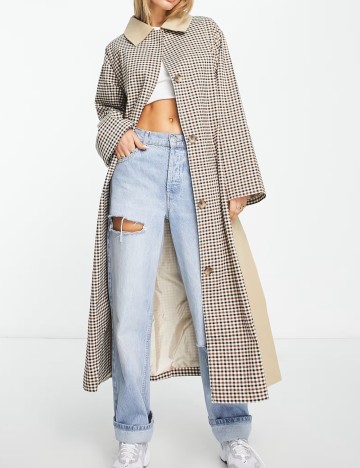 Trench ASOS, mix culori