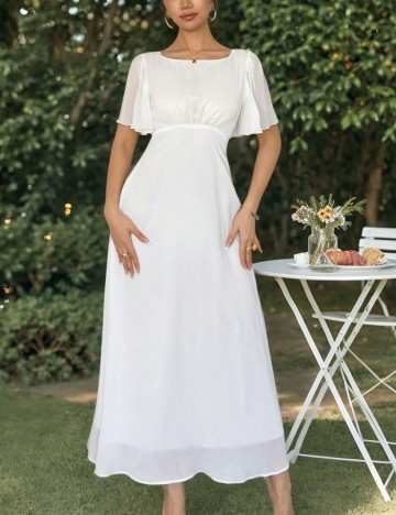 Rochie midi Shein, alb