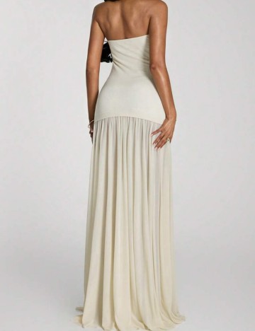 Rochie maxi Shein, crem