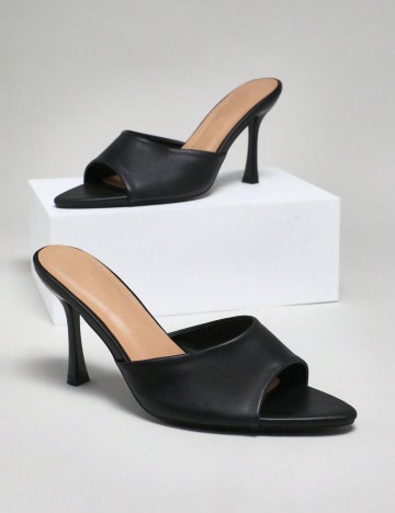 Saboți cu toc Shein, negru