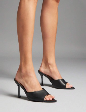 Saboți cu toc Shein, negru