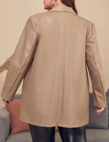 Jachetă Shein Curve+, maro