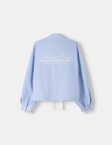 Jachetă Bershka, albastru