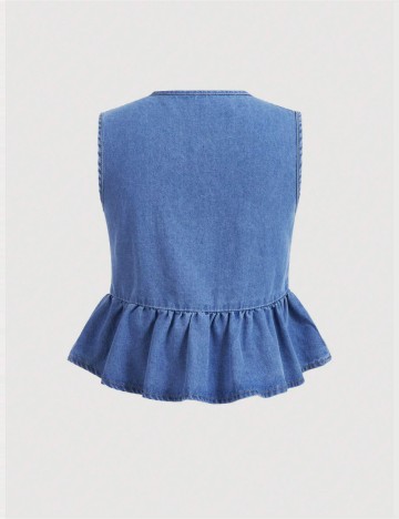 Top Shein Curve+, albastru