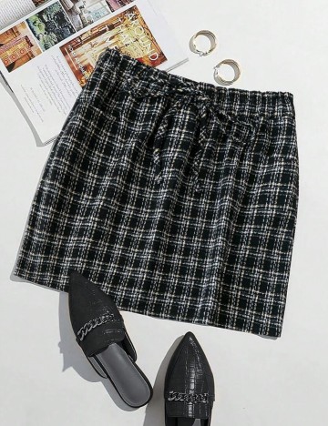 Fustă mini Shein Curve+, mix culori