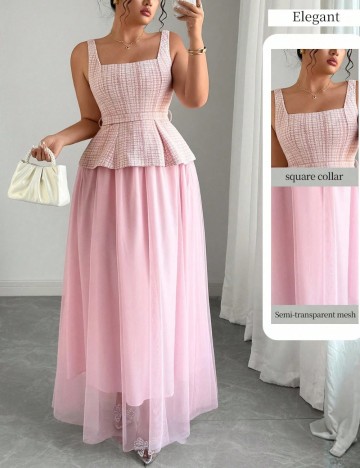 Compleu Shein Curve+, roz