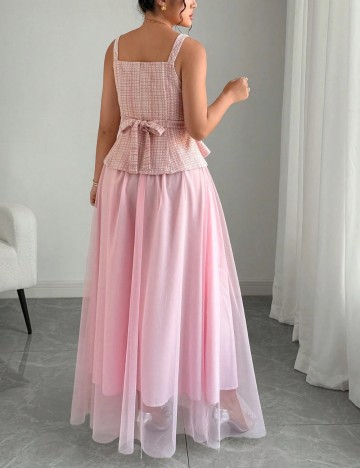 Compleu Shein Curve+, roz