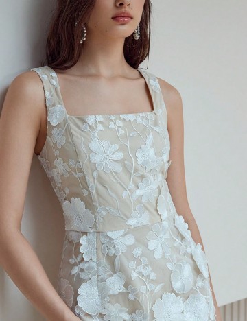 Rochie mini Shein, crem