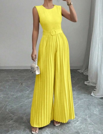 Salopetă lungă Shein, galben