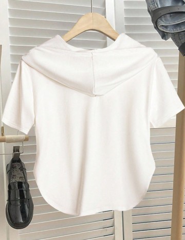 Tricou Shein Curve+, alb