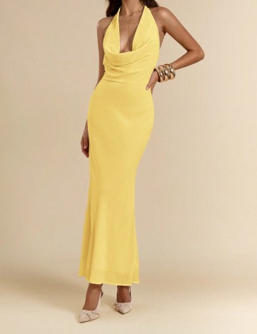 Rochie maxi Shein, galben