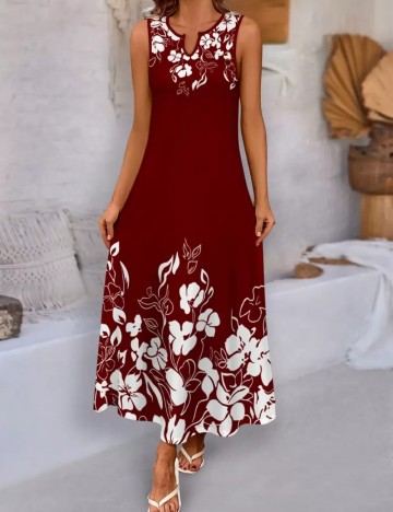 Rochie maxi Shein Curve+, mix culori