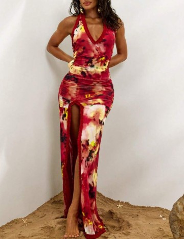 Rochie maxi Shein, mix culori