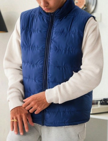 Vestă Shein, bleumarin