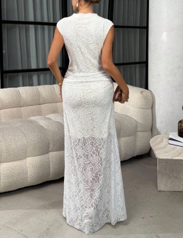 Rochie maxi Shein, alb
