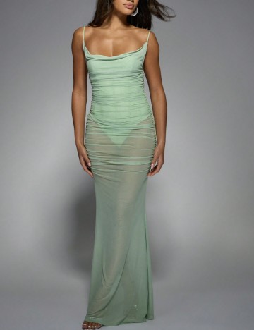 Rochie maxi Shein, verde