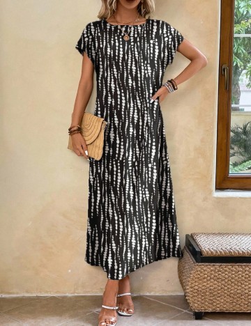 Rochie maxi Shein Emery Rose, mix culori