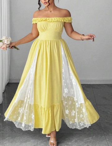 Rochie midi Shein, galben