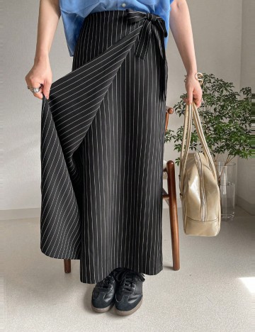 Fustă maxi Shein FRIFUL, negru