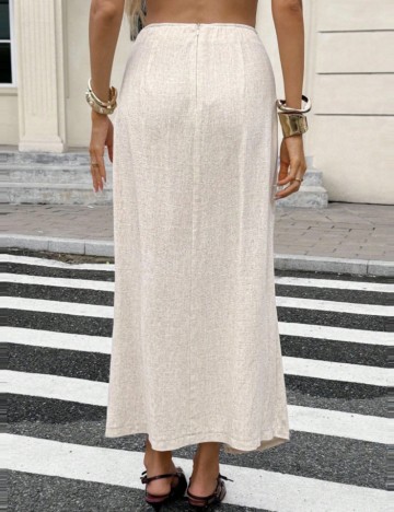 Fustă maxi Shein, crem