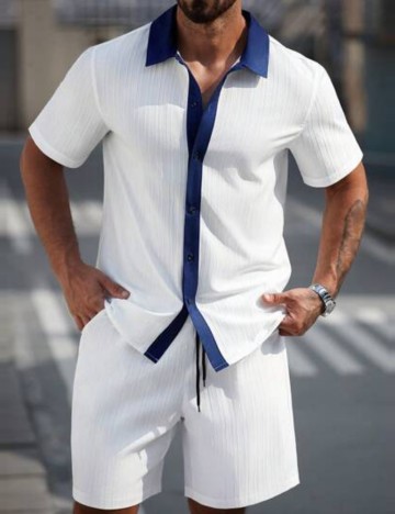 Compleu Shein MANFINITY, alb