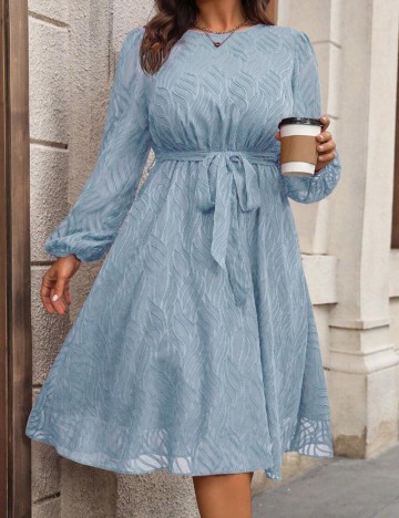 Rochie midi Shein Curve+, albastru