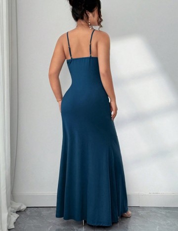 Rochie maxi Shein Curve+, albastru