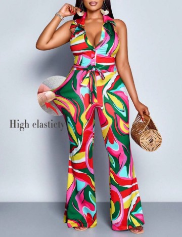 Salopetă lungă Shein Curve+, mix culori