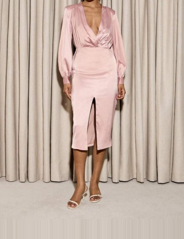 Rochie midi Shein, roz