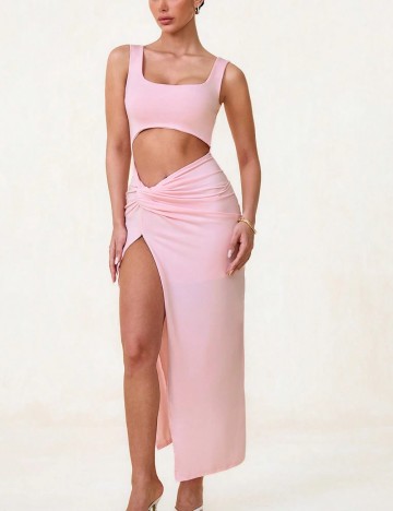 Rochie maxi Shein, roz