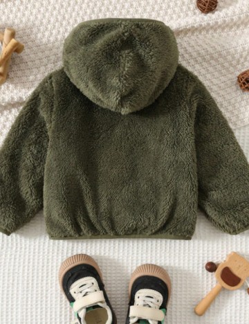 Hanorac Cu Fermoar Shein, verde