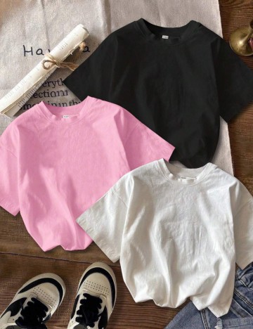 Set Tricouri Shein, mix culori