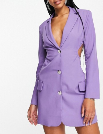 Rochie Tip Sacou Aria Cove, mov