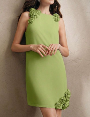 Rochie mini Shein Anewsta, verde