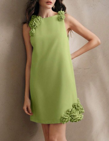 Rochie mini Shein Anewsta, verde